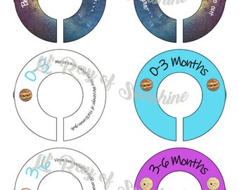 576R: Back in my Day we had 9 planets Baby Clothing Closet Dividers ~ STEM Baby's room ~ Nursery Organization ~ Smart Baby shower gift