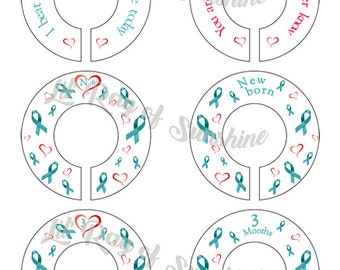 531M: I beat ovarian/cervical cancer so you could be here today Baby Clothing Closet Dividers ~ Weekly Closet Organizers ~ Baby's Nursery