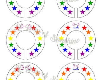 791R: Loved Always Baby Clothing Closet Dividers ~ Weekly Closet Organizers ~ Pride Nursery ~ Nursery Organization ~ Pride Baby Shower gift