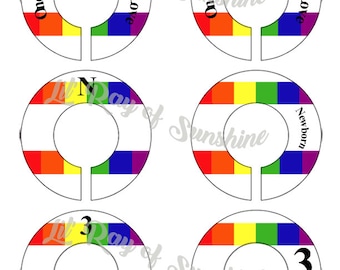 790M: One Family-Infinite Love Baby Clothing Closet Dividers ~ Weekly Organizers ~ Nursery Organization ~ Same sex parents Baby shower gift