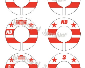 204M: DC Landmark Baby Clothing Closet Dividers ~ Weekly Closet Organizers ~ DMV Nursery ~ Nursery Organization ~ DC Baby shower gift