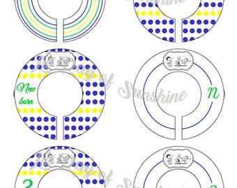 129M: Baby capoeirista Baby Clothing Closet Dividers ~ Weekly Closet Organizers ~ Capoeira Nursery ~ Nursery Decor ~ Baby Shower gift