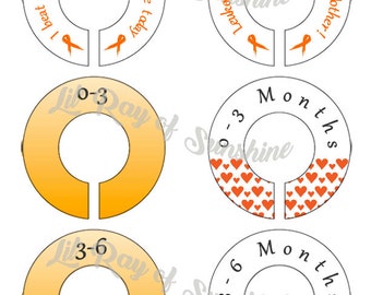 533R: I beat leukemia so you could be here today Baby Clothing Closet Dividers ~ Weekly Closet Organizers