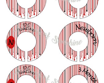 206M: DC Native Baby Clothing Closet Dividers ~ M-F Closet Organizers ~ DC DMV Nursery ~ Nursery Organization ~ District Baby shower gift