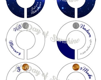 572M: Back in my Day we had 9 planets Baby Clothing Closet Dividers ~ STEM ~ Nursery Organization ~ Unique Baby shower gift ~ Fun facts