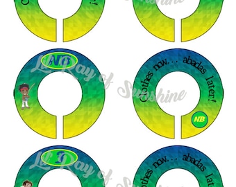 130M: Capoeira Baby Clothing Closet Dividers ~ Weekly Closet Organizers ~ Capoeira Kid's room ~ Nursery Organization ~ Baby Capoeirista