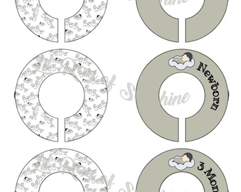 389M: BABY (in ASL) Baby Baby Clothing Closet Dividers ~ Nursery Decor ~ ASL Baby shower gift ~ Deaf culture ~ Deaf family ~ Deaf baby