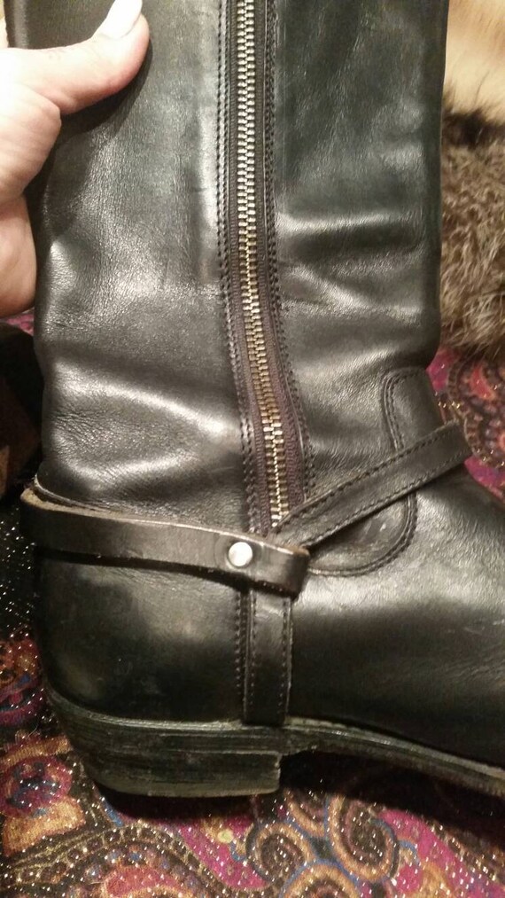 Vintage/Frye/black Motorcycle /Riding Boots/ Eques