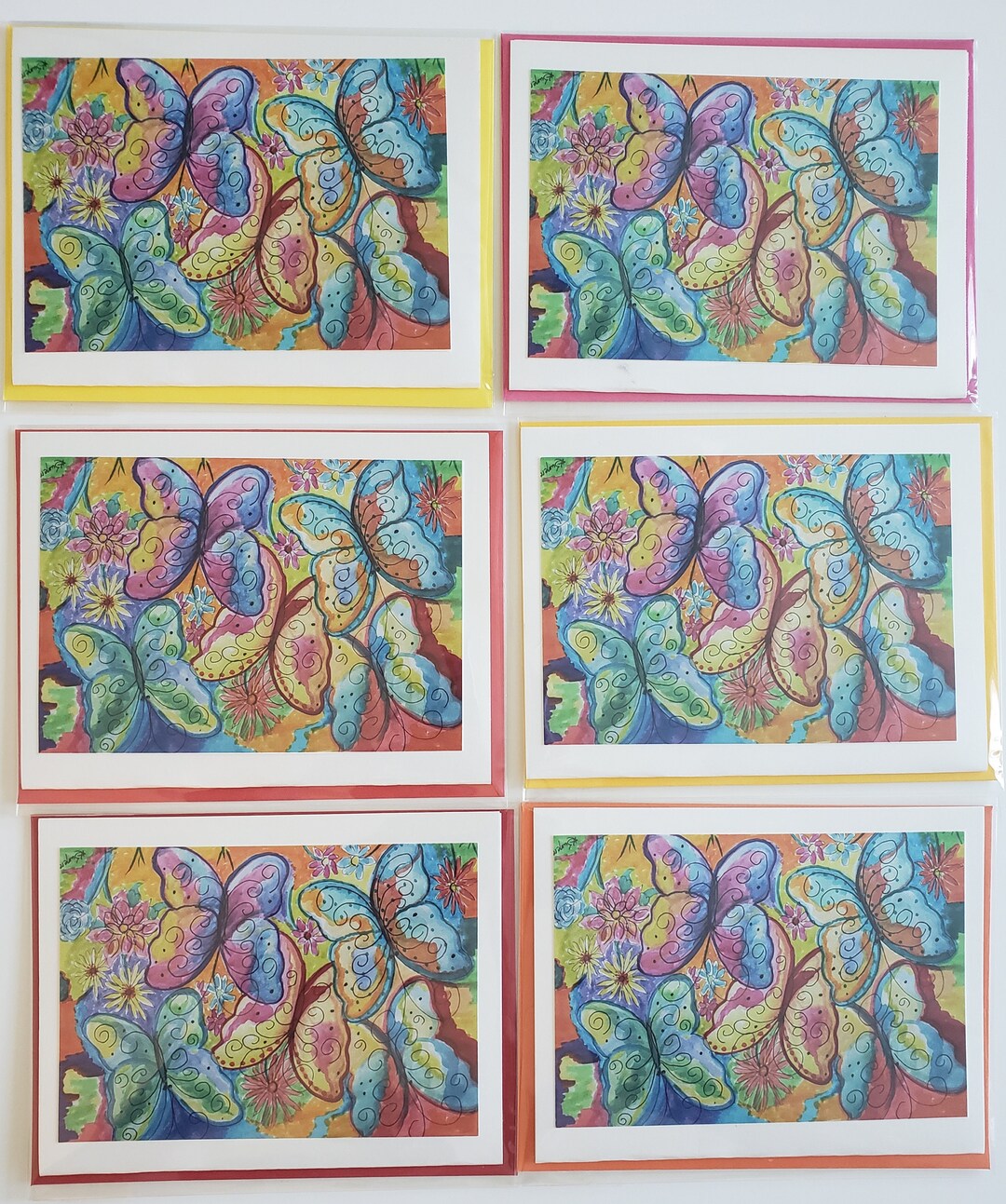 Butterfly Card Set, Blank Cards, A2 Cards, All Ocassion Cards ...