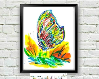 Butterfly Art Print-Butterfly Wall Art-Butterfly Gift-Butterfly Art- Butterfly Painting- Butterfly Wall Art- Butterfly Decor- Gift for Mom