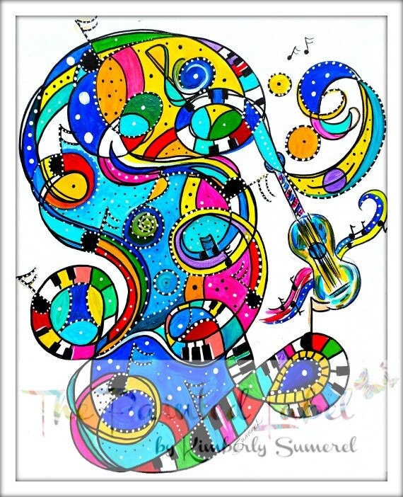 Music Art Print, Abstract Art-music Print- Music Gift -pop