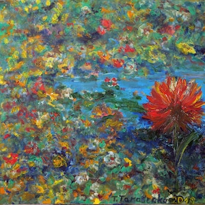 High Summer | Painting for Bedroom | Original Painting Oil on Canvas | Beauty Painting | Intuitive Painting