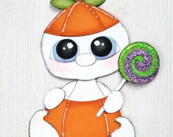 Got Candy Ghost Paper Piecing Scrapbook Embellishments 2 Pce. Set