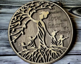 A Mother Love is the Heart of Our Family Magnet