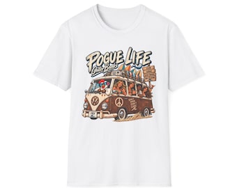 Pogue Life Outer Banks Shirt | OBX Beach Vacation Tee | Retro Surf Van Chicken Shirt | Funny Poguelandia Inspired Beach T-Shirt