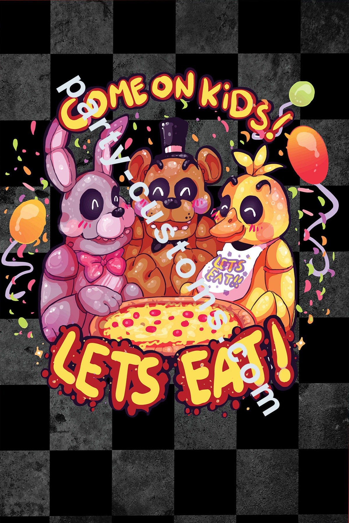 Five Nights at Freddy's Birthday Banner - PRINTABLE DOWNLOAD - Etsy