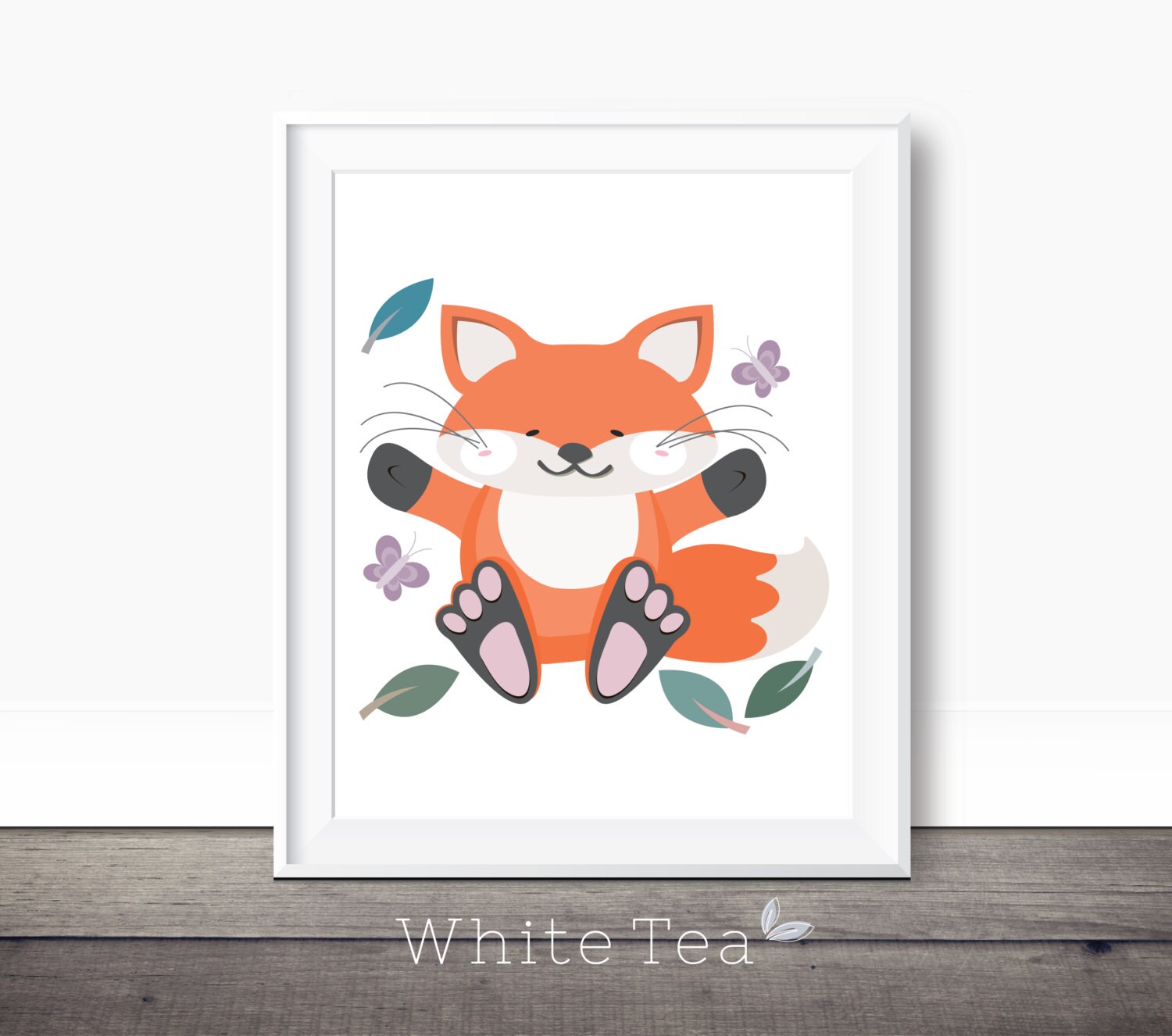 Fox baby nursery decor childrens wall art kids room art Etsy