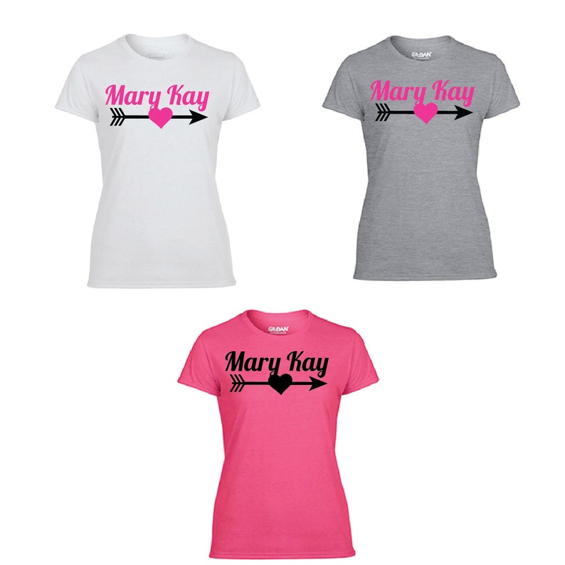 Mary Kay arrow T-shirt, Mary Kay swag, Mary Kay shirt.