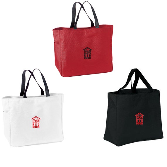 Embroidered Red Door Animal Shelter Totebag Red Door Tote Bag Red Door Tote Red Door Bag Red Door Animal Shelter