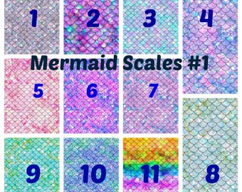 Mermaid Scales 1, Pattern Vinyl, Printed Vinyl, Adhesive Vinyl, HTV Vinyl, Heat Transfer Vinyl, Outdoor Vinyl, Mermaid, Iron on Vinyl, Decal