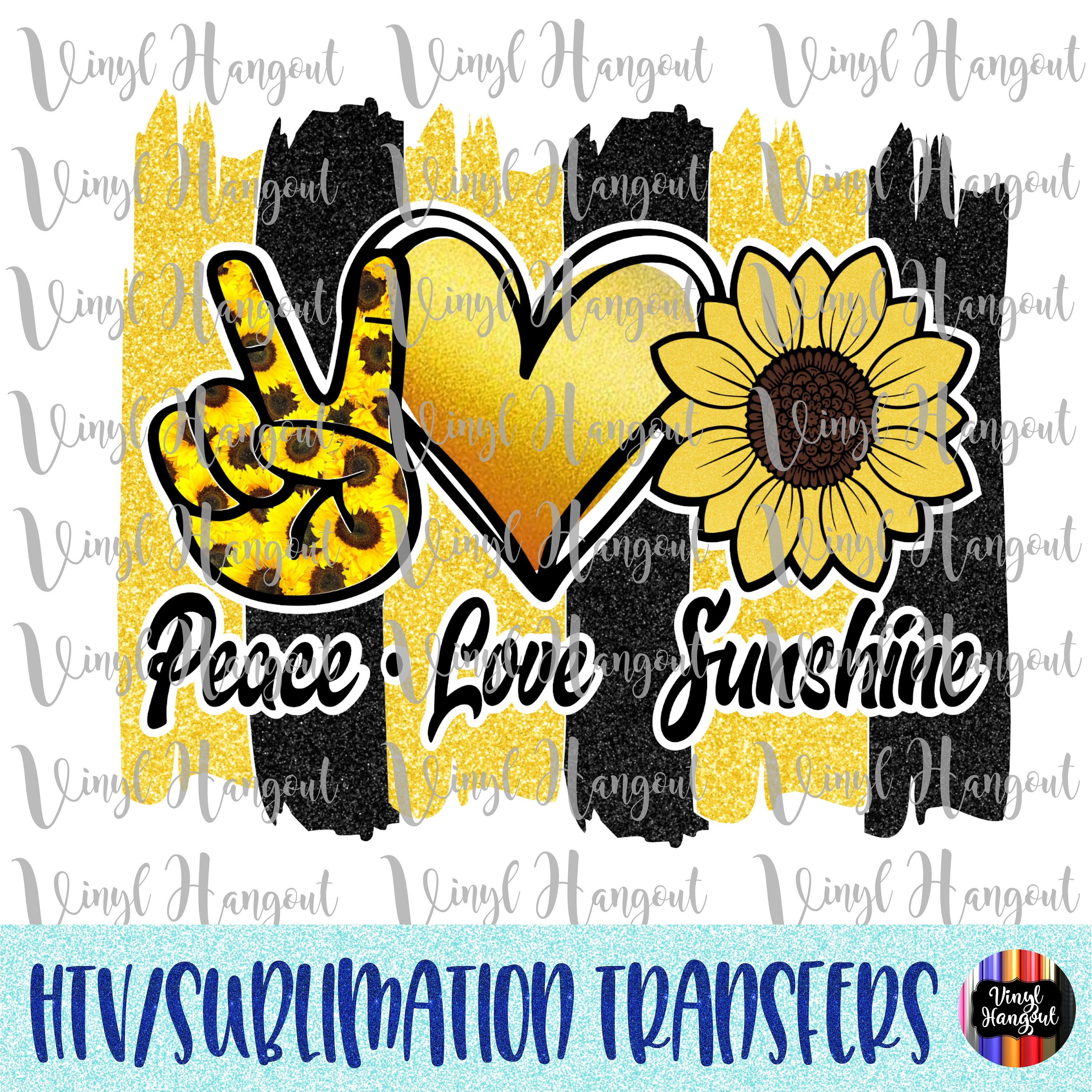 For the Love of Sunshine Western SUBLIMATION TRANSFERS Ready To