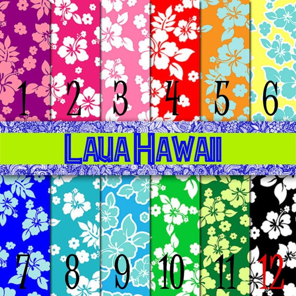 Luau Hawaii, HTV, Printed Vinyl, Adhesive Outdoor Vinyl, Heat Transfer Vinyl, Iron on Vinyl, Pattern Vinyl, Flower Vinyl, Design Vinyl, DIY