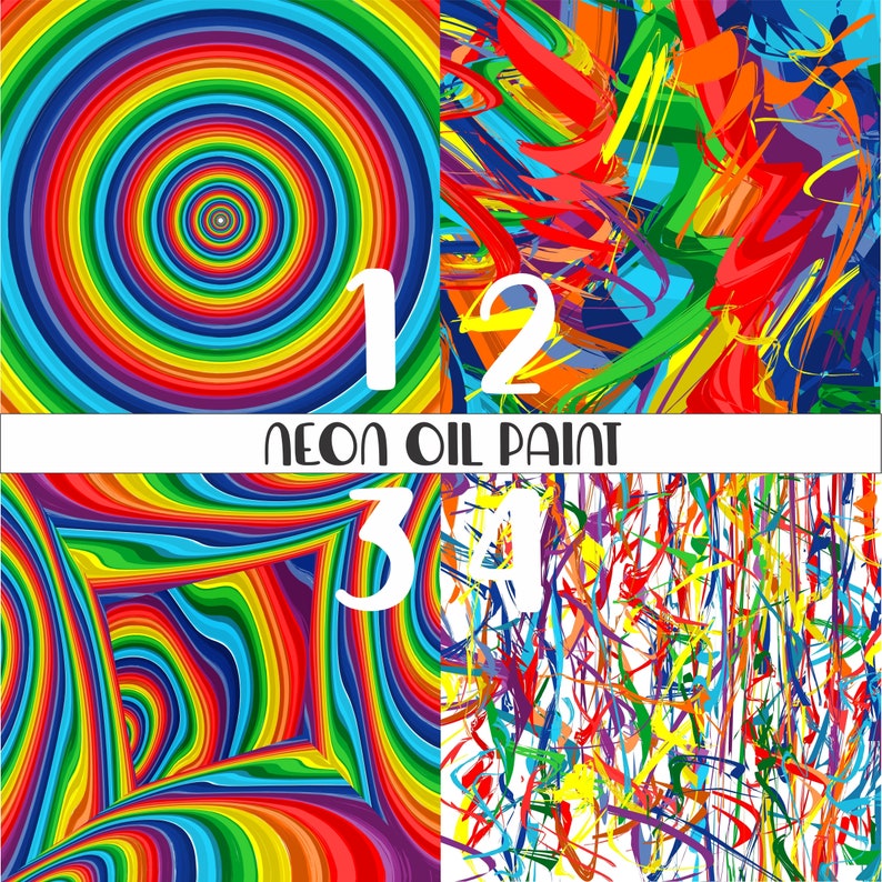 Pattern Vinyl Neon Oil Paint HTV Adhesive Outdoor Vinyl Etsy