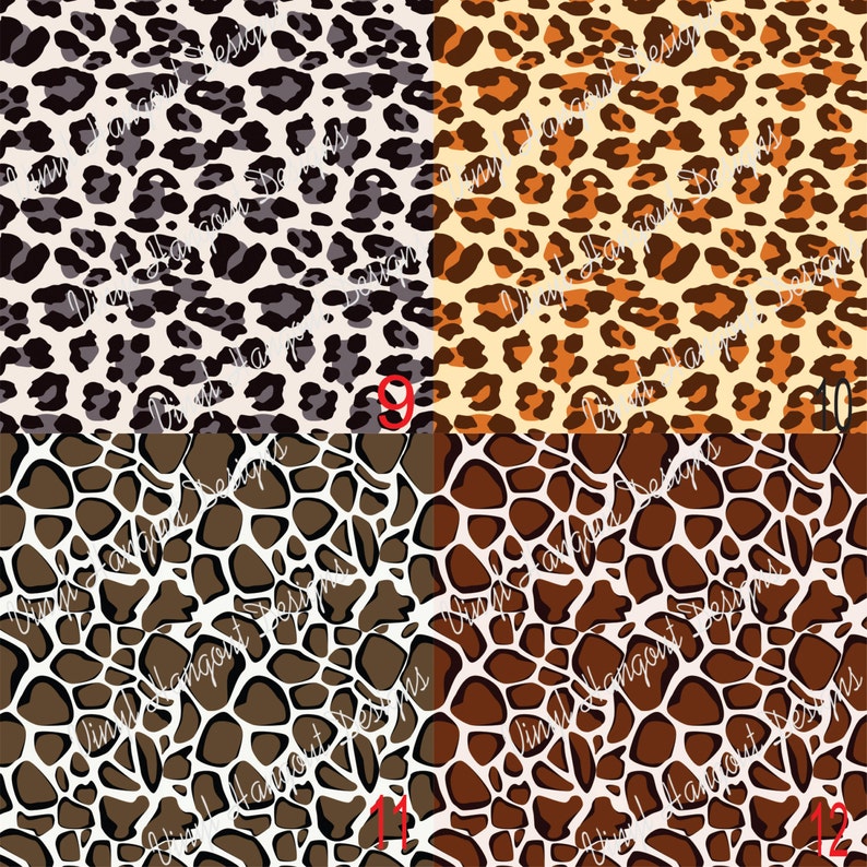 Pattern Vinyl Animal 2 Printed Vinyl HTV Adhesive Outdoor Etsy