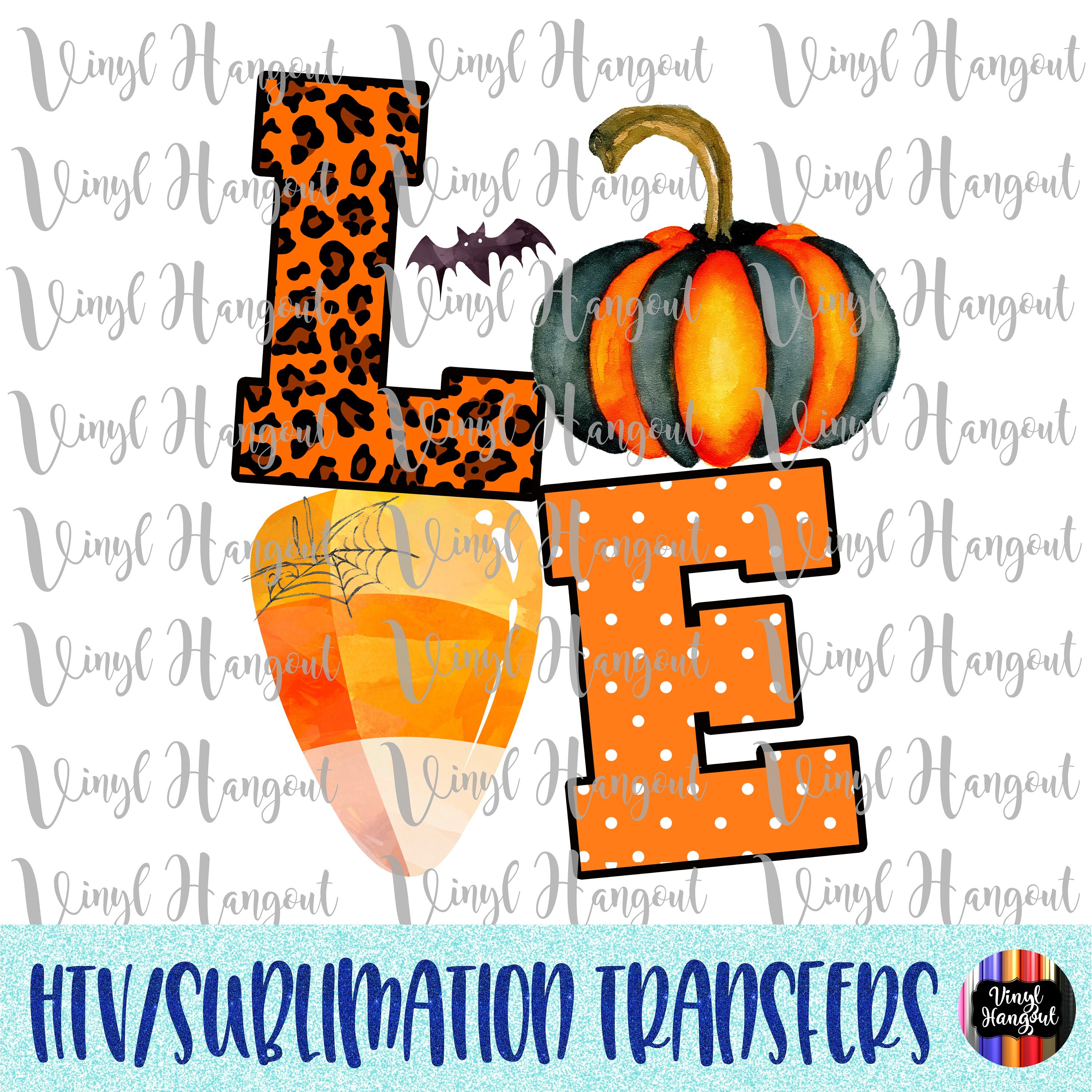 Love Halloween Transfer Ready to Press 