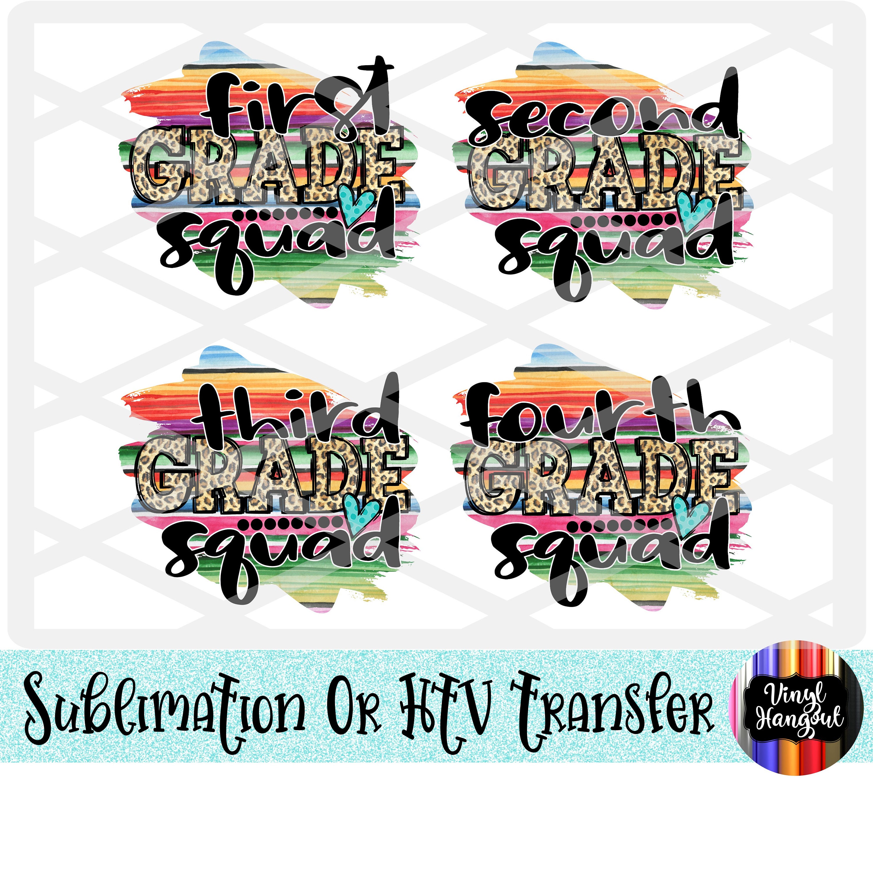 3rd Third Grade School Sublimation Heat Press Transfer Ready To Press Sublimation Heat Transfer Back to School Sublimation Transfer