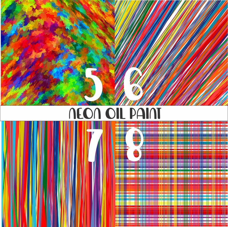 Pattern Vinyl Neon Oil Paint HTV Adhesive Outdoor Vinyl Etsy