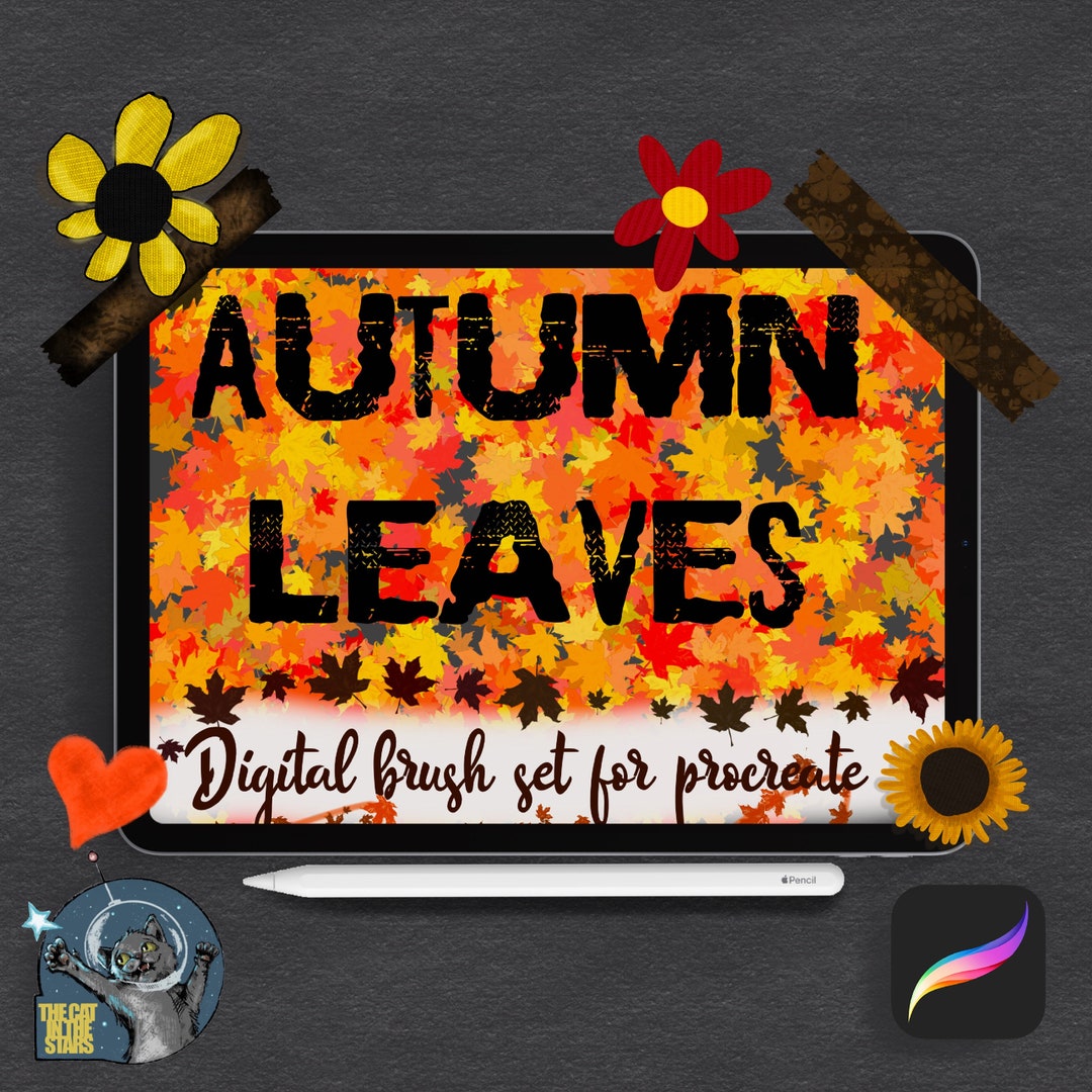 Autumn Leaves Brush/stamp Set for Procreate! Digital Download ...