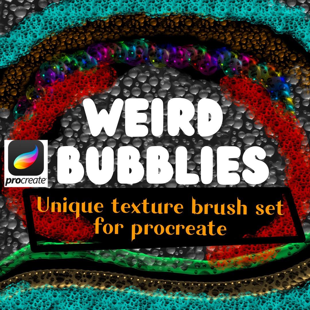 Weird Bubblies Procreate Brush Set Digital Download Bubbles Texture ...