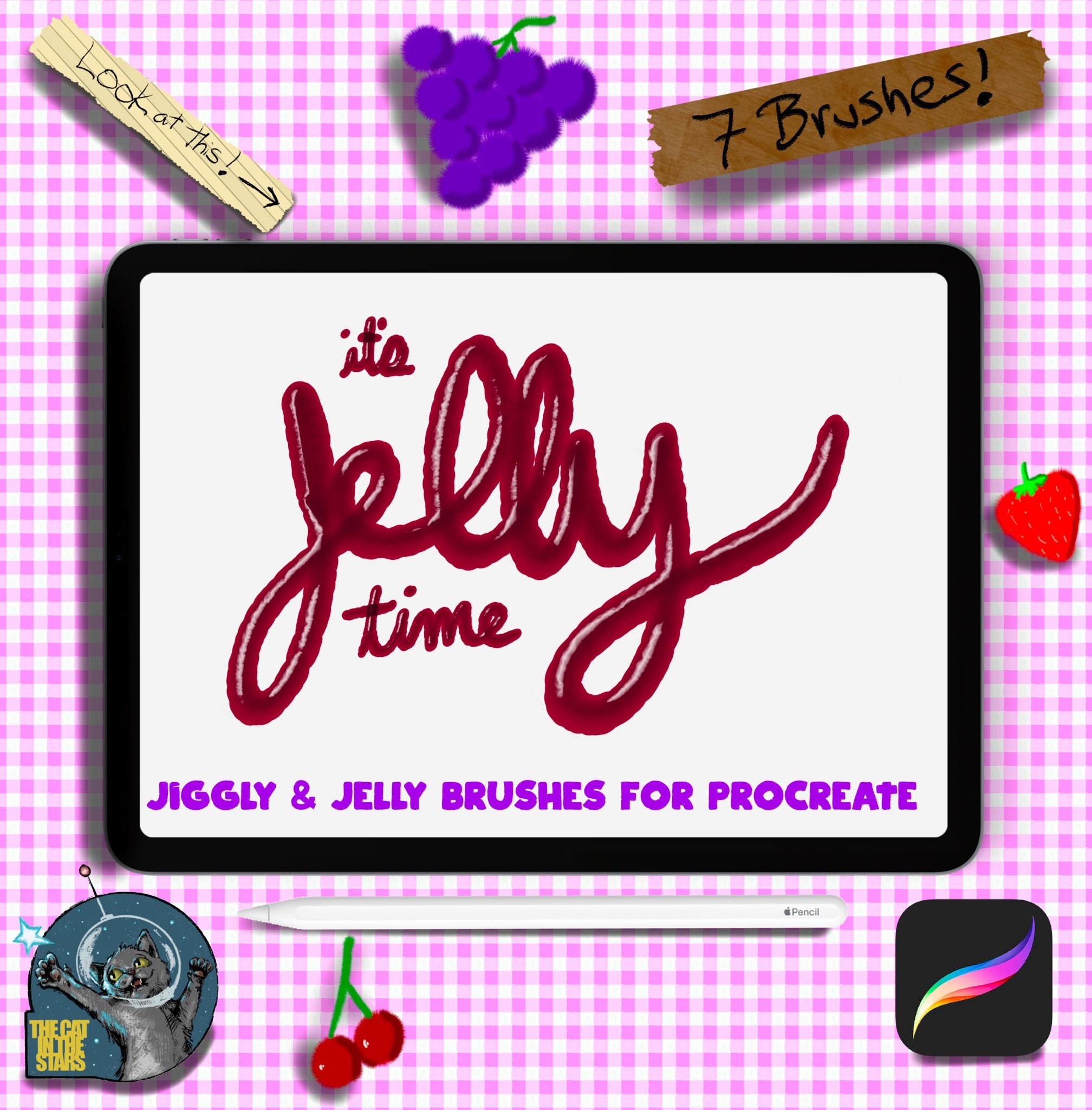 Jelly Time Jiggly Brush Set for Procreate Instant Digital Download Gel Texture Jam 3D Special Effects Design Pudding Sweets Candy Slime Goo Etsy