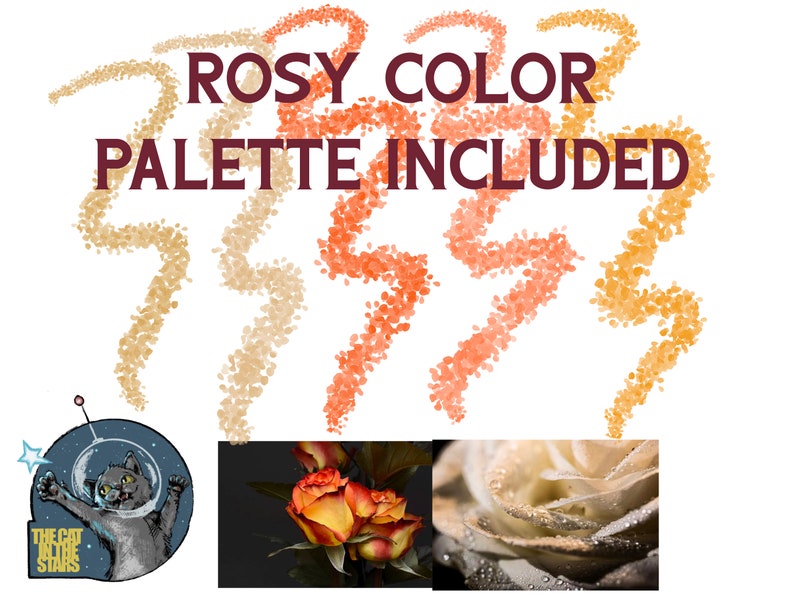 Rose Petals Digital Brush Set for Procreate Commercial Use Download ...