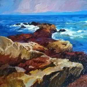 Stoneshore | Landscape Painting on Canvas, original oil painting, original oil painting on canvas, Fine Art, original fine art