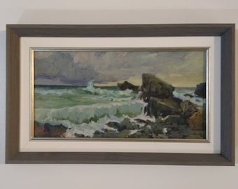 Storm | Seascape, Landscape Painting on Canvas, original oil painting, Vintage oil paintings,impressionist painting, original fine art
