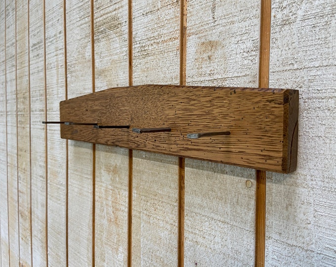 Reclaimed Key Rack Reclaimed Barnwood Wall Rack, Key Hook, Entryway Organizer, Rustic ...