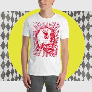 mollie Skull Exploding Love (red) Short-Sleeve Unisex T-Shirt