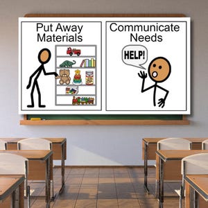 Classroom Expectations for Autism Classroom | Visual Behavior Supports ...