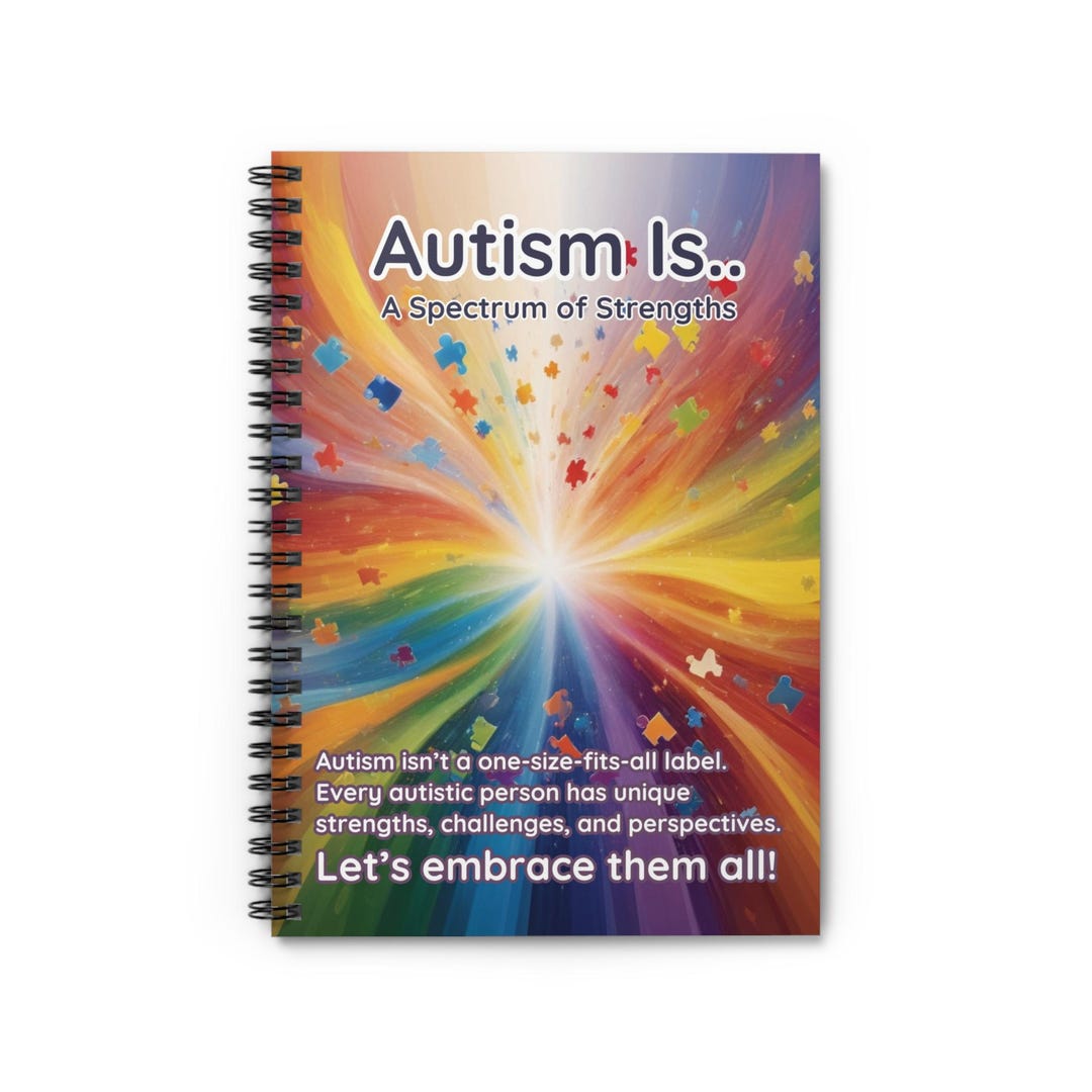 Autism Acceptance Spiral Notebook - Spectrum of Strengths Journal ...