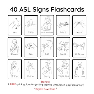 Schede didattiche ASL – 40 segni comuni della lingua dei segni (download digitale)