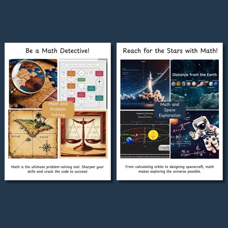 Math Asternaught Scale Motivational Math Posters, Digital Download, Classroom Decor, Nature ...
