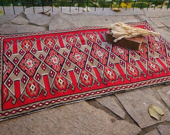 retro accent floor mat Colorful vintage runner rug primitive kitchen doormat striped kilim rug small tapis rustic wall hanging carpet