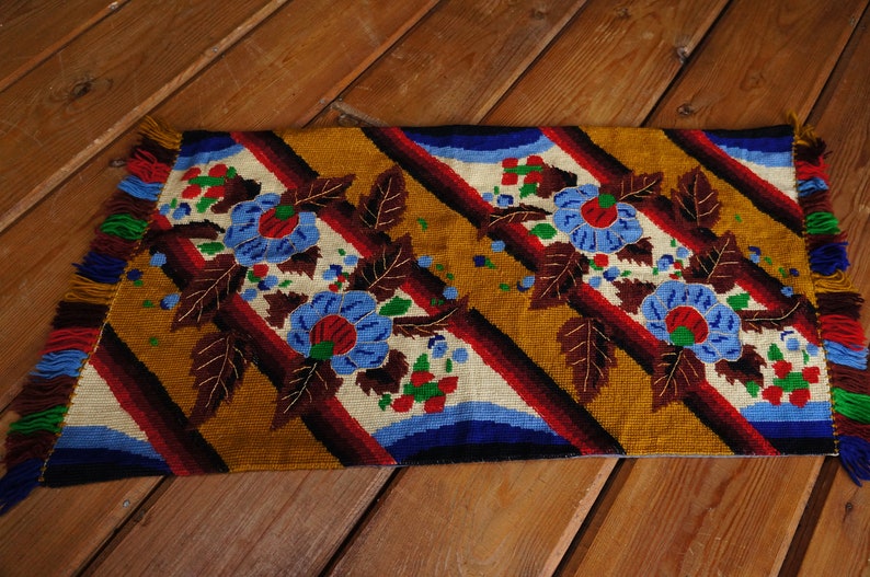 Colorful Boho Rug Bohemian Wall Hanging Fabric Country Home Decor Vintage Boho Rug
