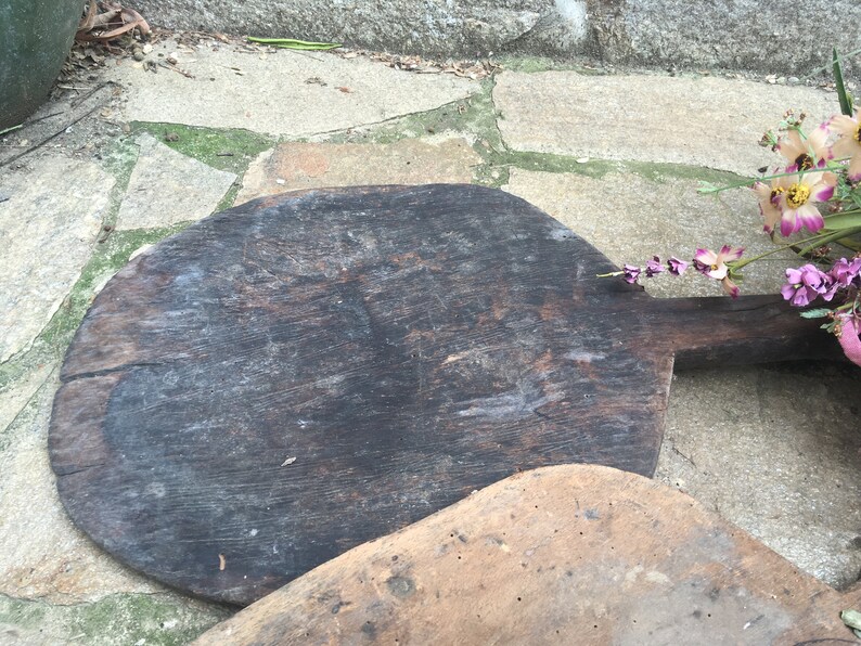 2 Antique pizza peel set vintage pizza paddle large oven | Etsy