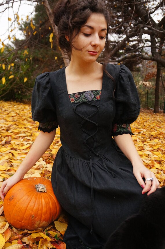 Traditional Dirndl dress, Bavarian costume, Octobe