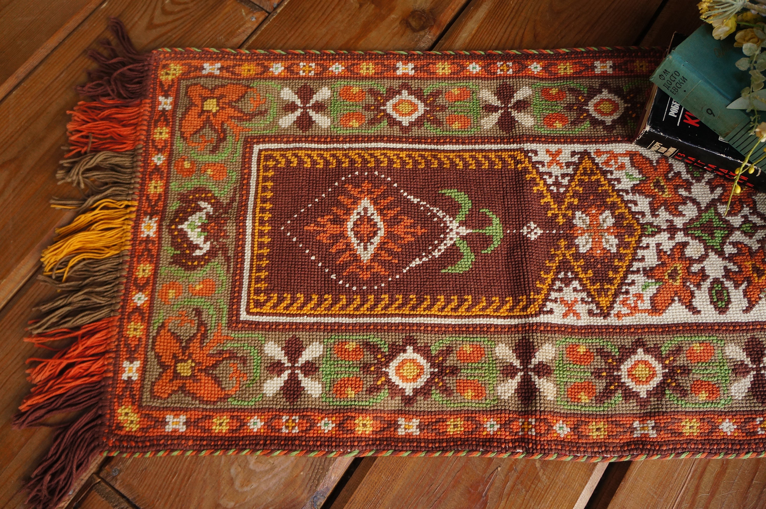 Cotton Kilim Rug Textile Wall Hanging Fabric Rustic Home Etsy