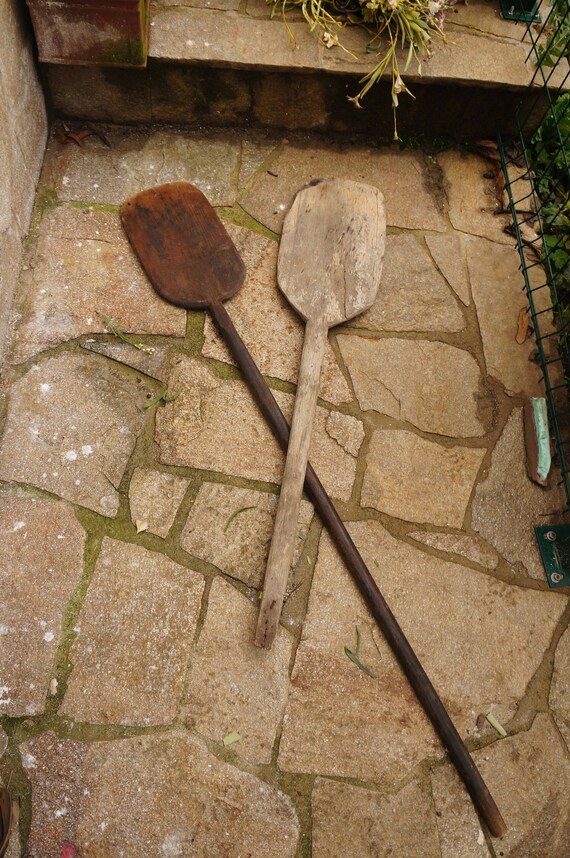 2 Antique Pizza Peel Set Vintage Pizza Paddle Large Oven | Etsy
