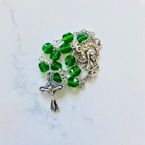 Handmade Glass Bead Car Rosary
